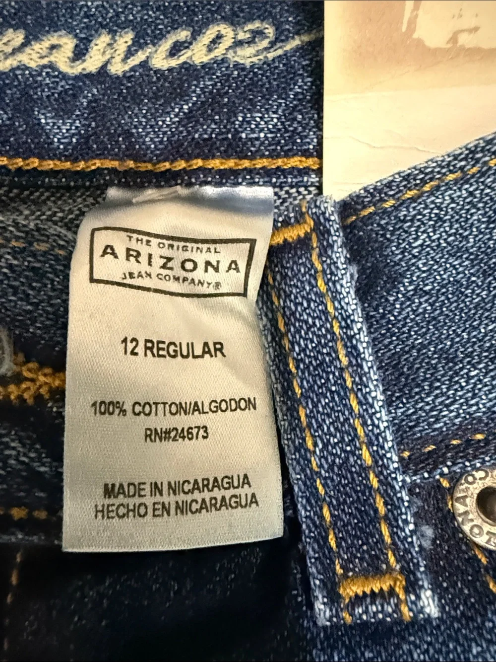 Arizona Jean Company Dark Blue Kids Denim Jeans